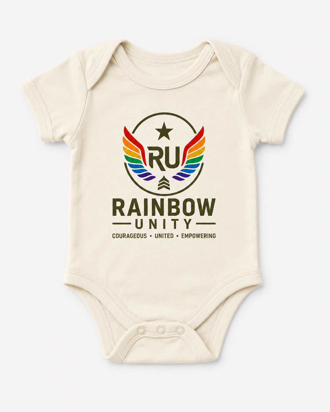 Rainbow Unity Baby Bodysuit